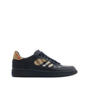 Burberry London England Men Check Fabric And Leather Terrace Sneakers